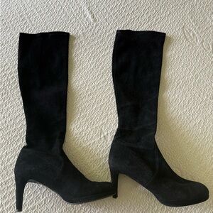 Stuart Weitzman Black Suede Boots